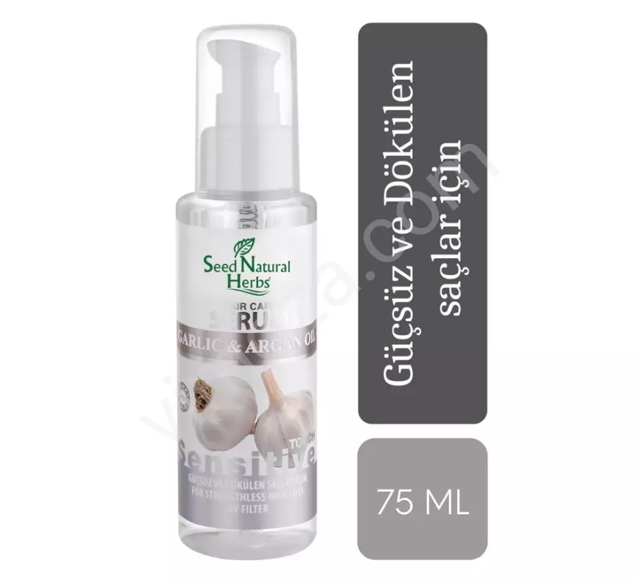 Seed Natural Herbs Dökülme Karşıtı Sarımsaklı Argan Yağlı Saç Serumu 75 Ml_1