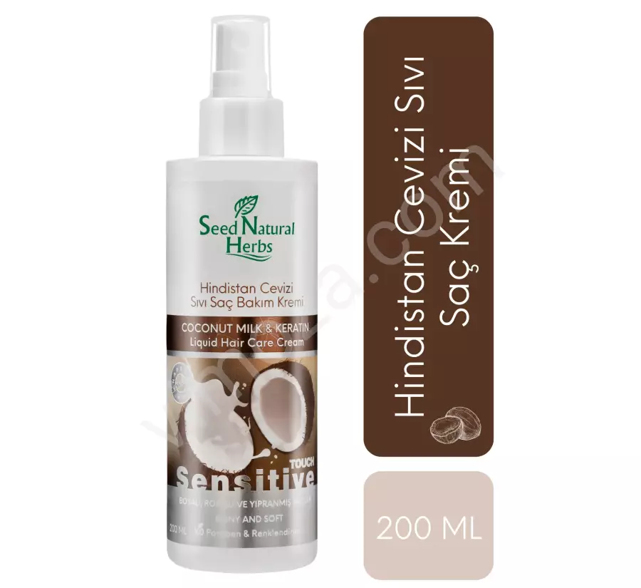 Seed Natural Herbs Coconut & Keratin Liquid Hair Care Cream For Colored - Highlighted - Damaged Hair 200 ML_1