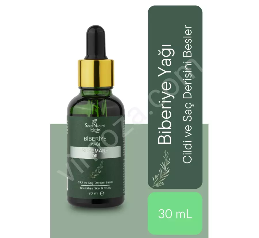 Seed Natural Herbs Doğal Biberiye Yağı Saç Dökülmesi ve Yıpranmış Saçlar için Hızlı Saç Uzatan Saç Bakımı 30 ml_3