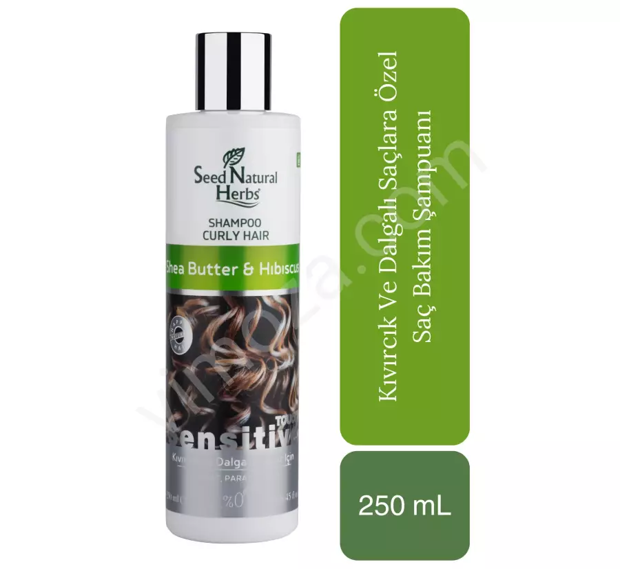 Seed Natural Herbs Shea Butter & Hibiscus Curly and Wavy Hair Special Care Shampoo Sulfate-Free 250 mL_1