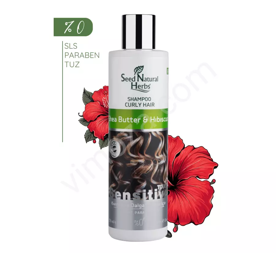 Seed Natural Herbs Shea Butter & Hibiscus Curly and Wavy Hair Special Care Shampoo Sulfate-Free 250 mL_2