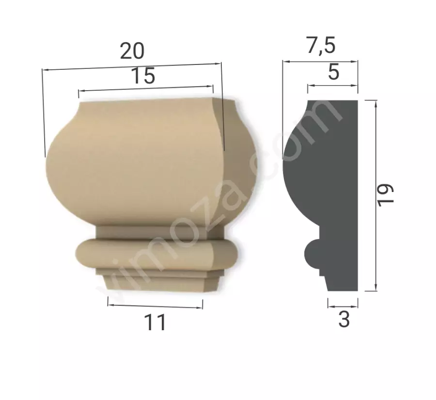 20x19x7,5cm Söve Altı_1