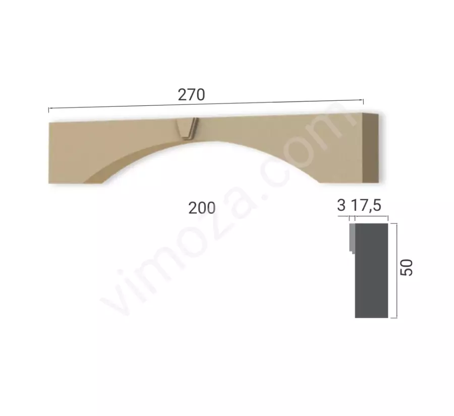 270x50x17,5 cm Taç Söve BTC-0008_1