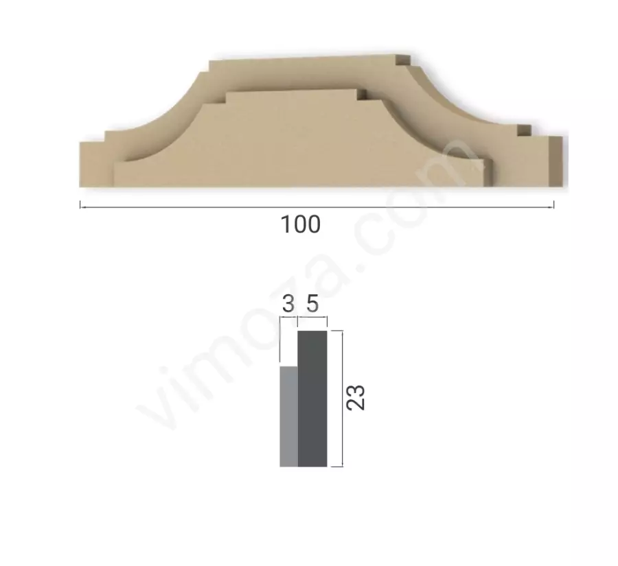 100x23x8 cm Taç Söve BTU-0002_1