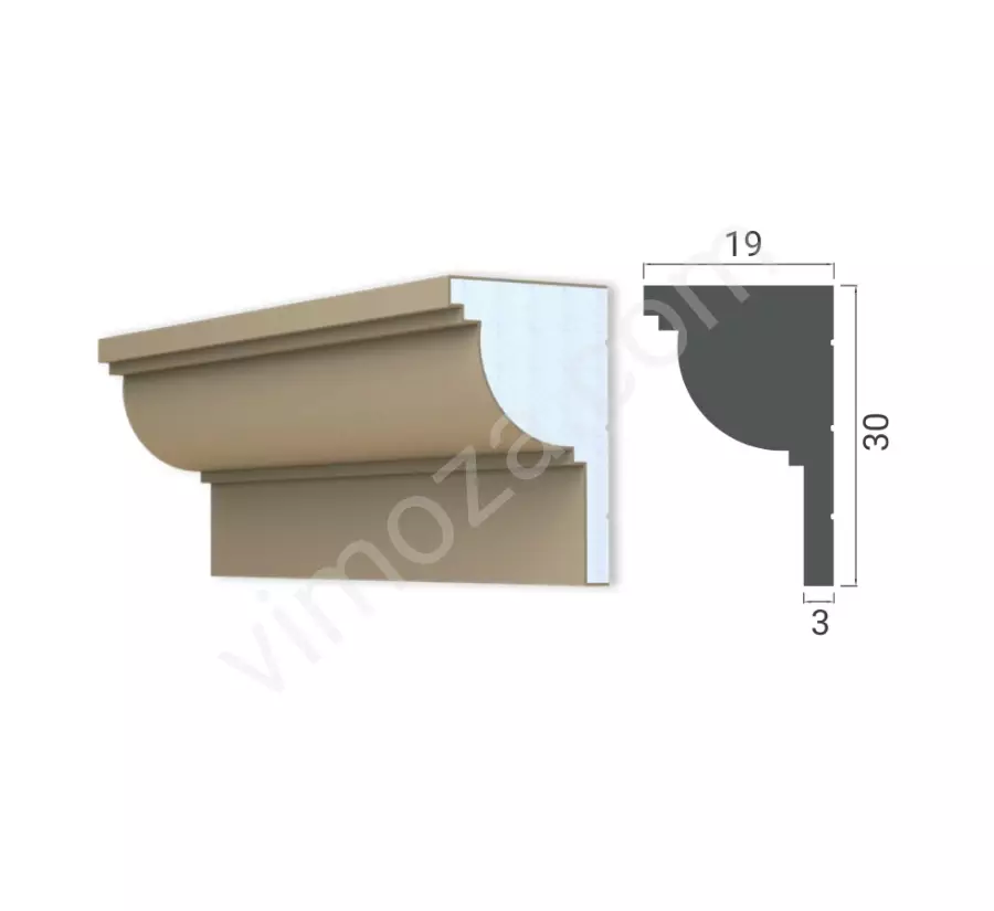 Dekoratif Kat Silmesi – 30x19 cm Söve_1