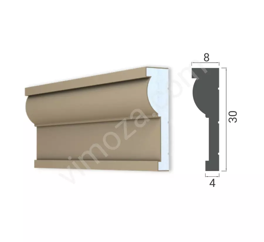 Dekoratif Kat Silmesi – 30x8 cm Söve_1