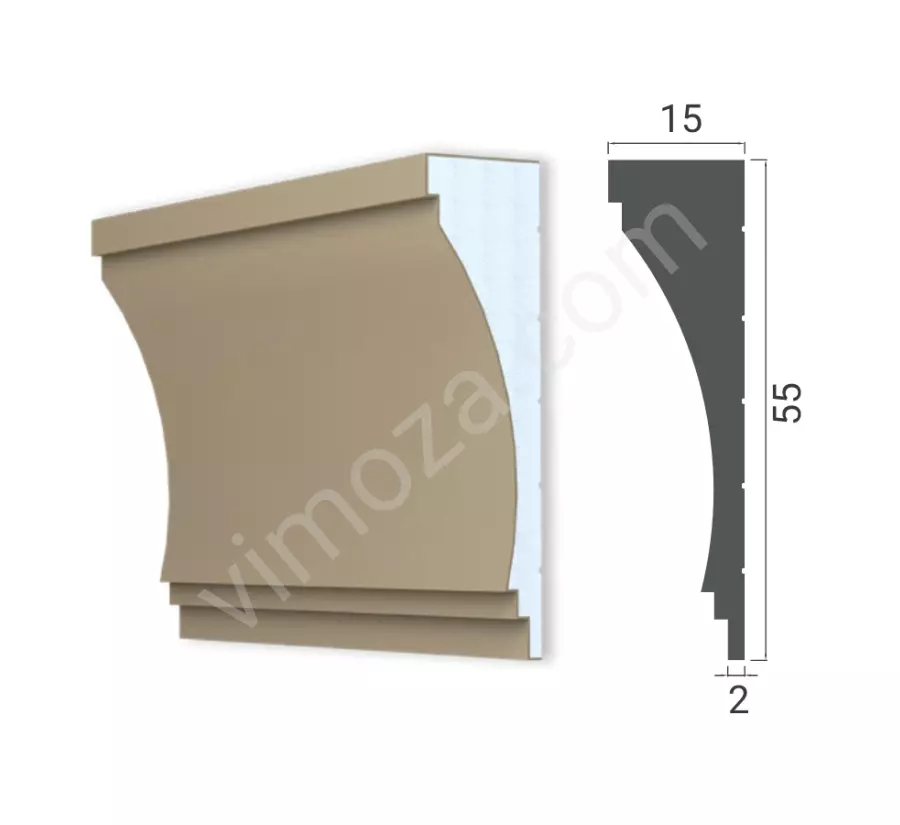 Dekoratif Kat Silmesi – 55x15 cm Söve_1