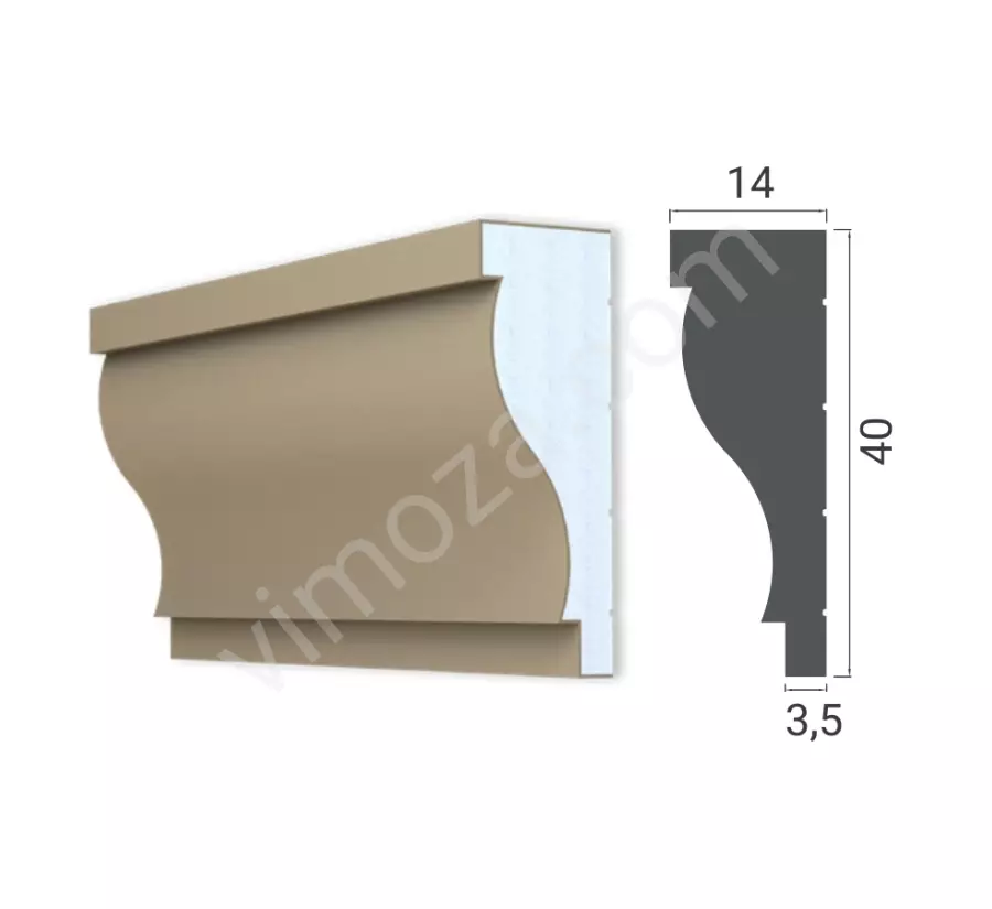 Dekoratif Kat Silmesi – 40x14 cm Söve_1