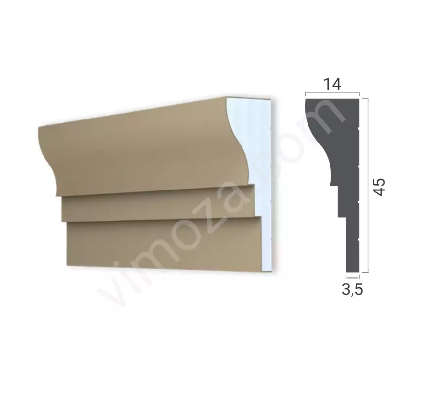 Dekoratif Kat Silmesi – 45x14 cm Söve_1