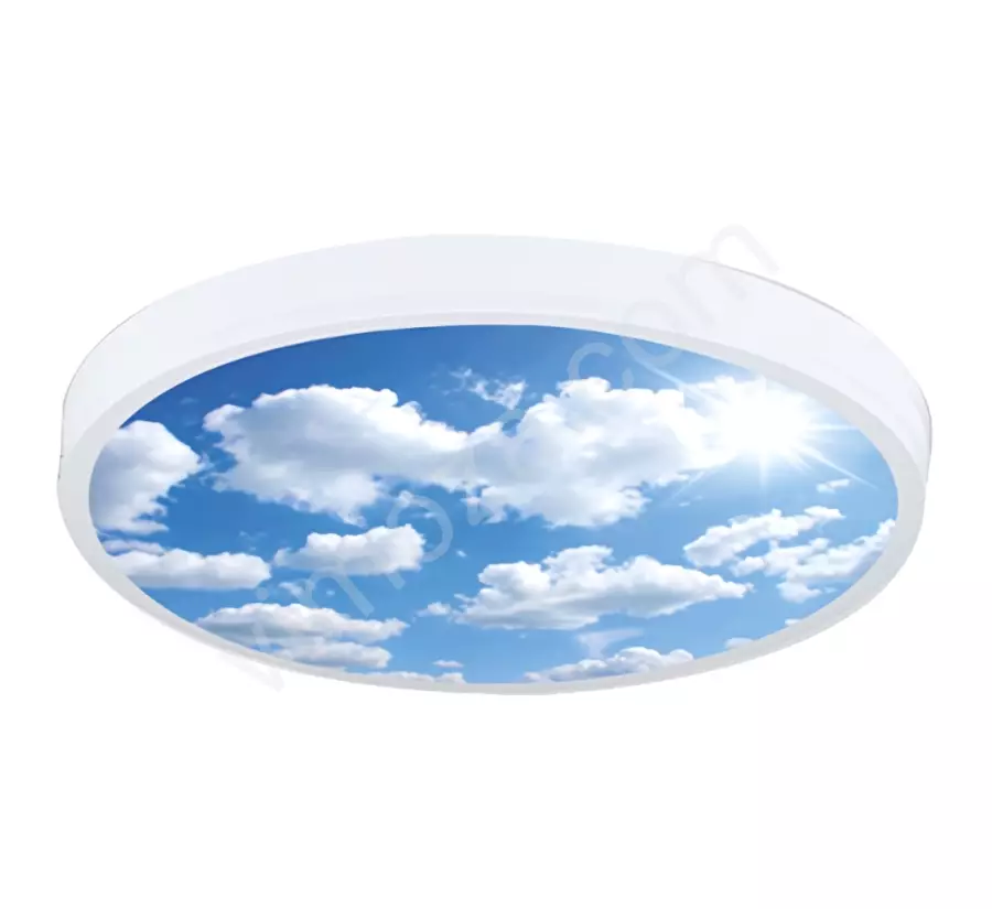 Dekoratif Aydınlatma Sıva Üstü Sarkıt Baskılı Pleksili Davul Armatür Tambour Serisi SÜ 2006 SRK 1071_1