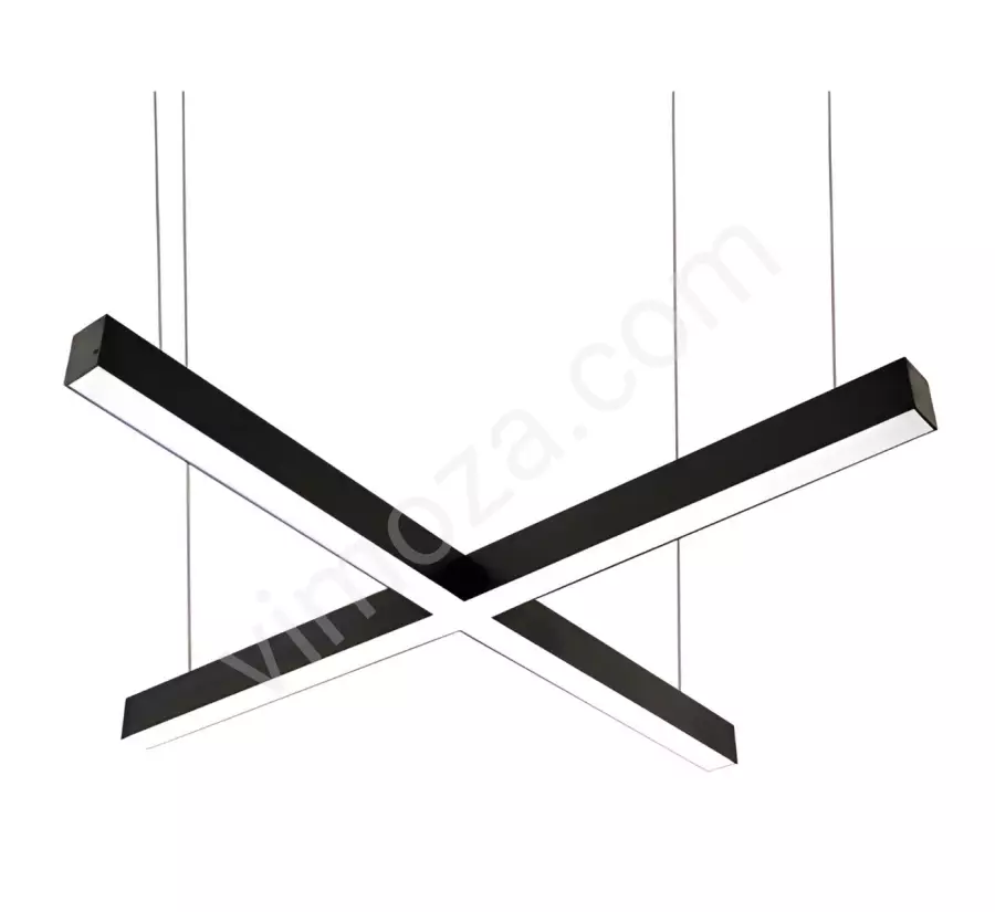 Sıva Üstü Sarkıt Kaynaklı Artı Lineer Armatür Dekoratif Aydınlatma Droit Artı Serisi LNR 5012 SRK 1195_1