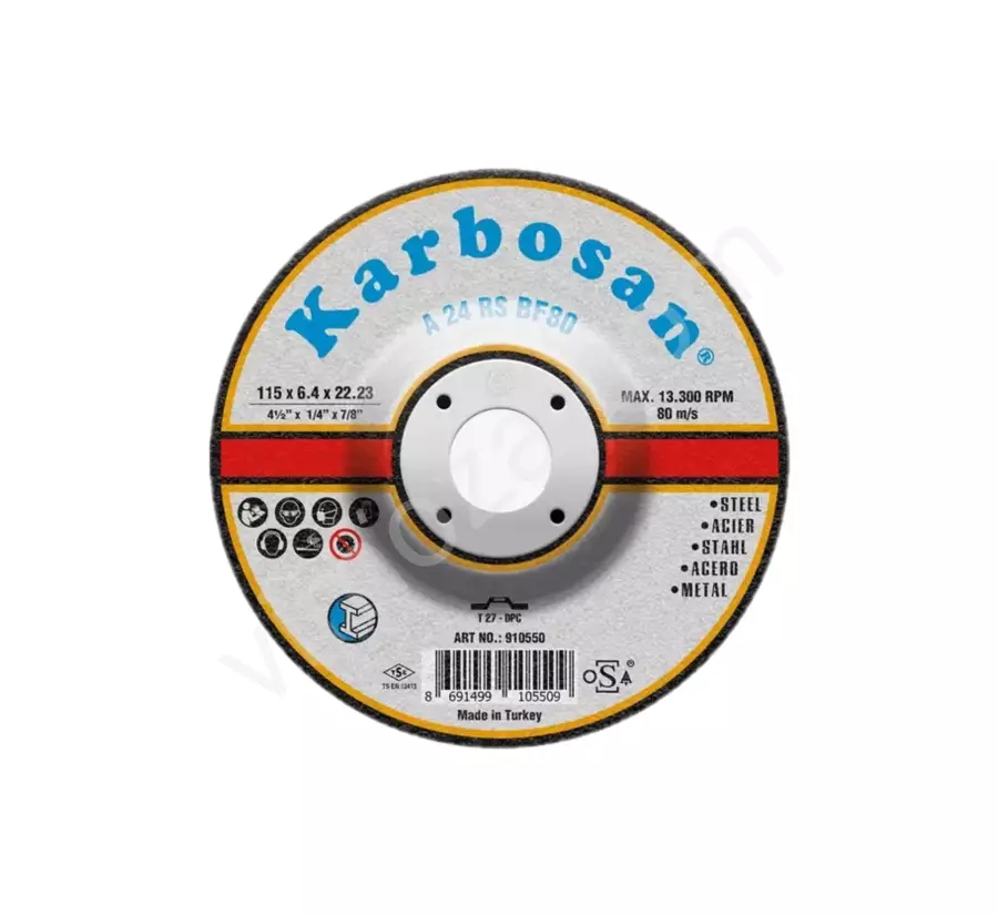 KARBOSAN 115X6,4 TAŞLAMA TAŞI 25 AD_1