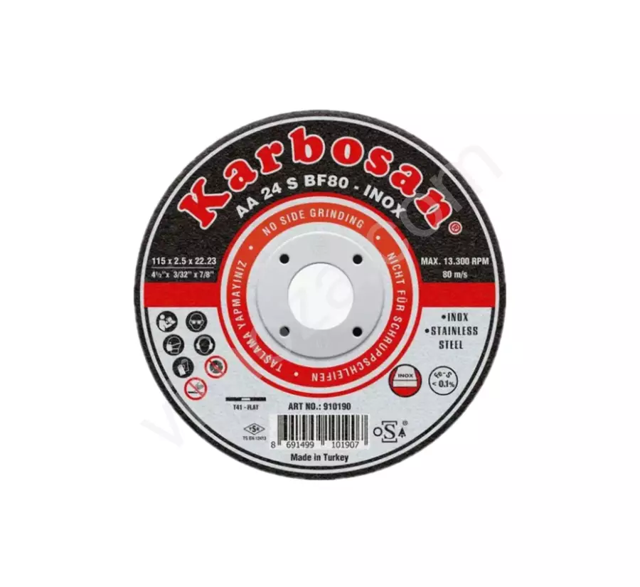 KARBOSAN 115X1 İNOX KESME TAŞI 25 AD_1
