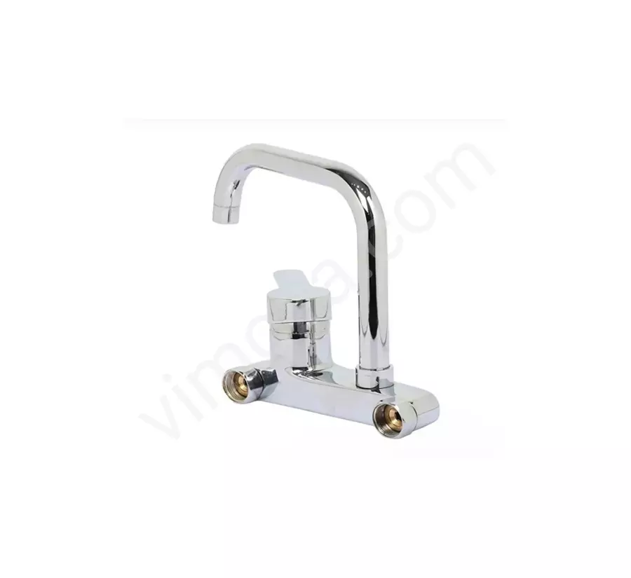 Duvardan Çift Su Girişli Aç Kapa Oynar Borulu Garantili Mutfak Bataryası Musluğu Çeşmesi_2