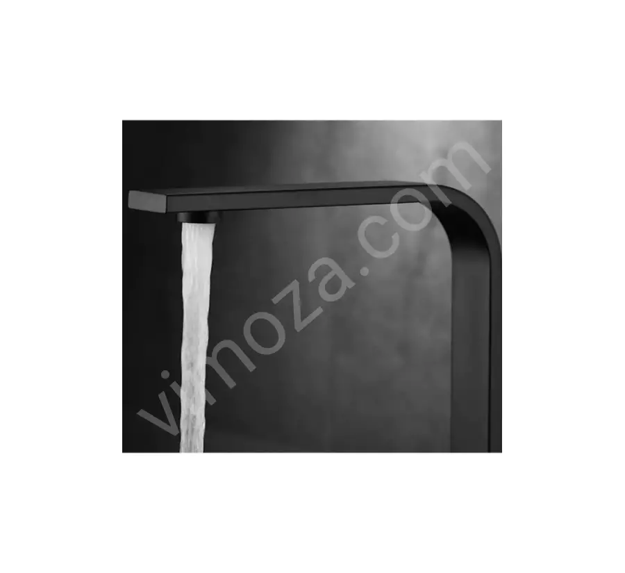 Siyah Kare Mutfak Eviye Musluk Bataryası Lüx Garantili Yerli Üretim_2