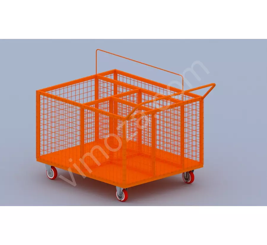 Wire Mesh Material Handling Cart KM59_1