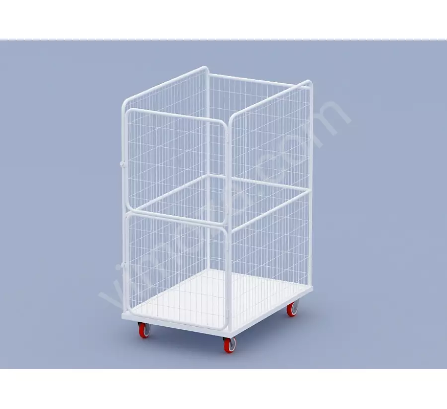 Wire-Mesh Door Material Transport Cart KM67_1