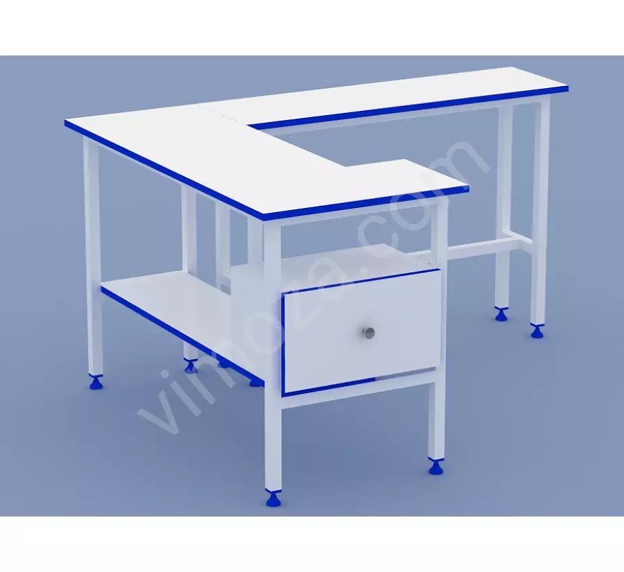 U-Shaped Machine Workbench with Armrests and Drawer KM31_2