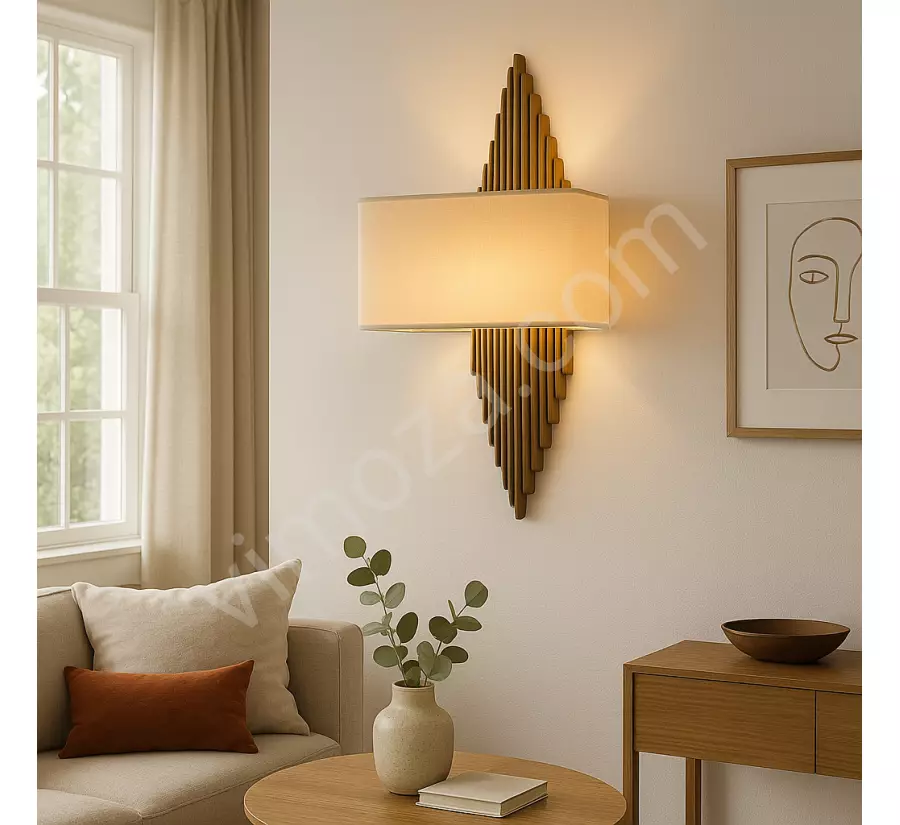 Pipe Hat Wall Lamp Bronze Color Battery-Powered Electric Rechargeable.